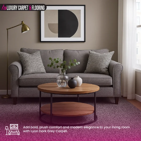 Lyon Dark Grey Carpet with Free Fitting - Image 5