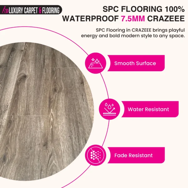 SPC Flooring 7.5mm Waterproof with Unilin Click System - Image 12