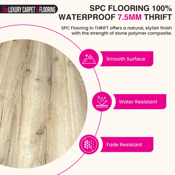 SPC Flooring 7.5mm Waterproof with Unilin Click System - Image 22