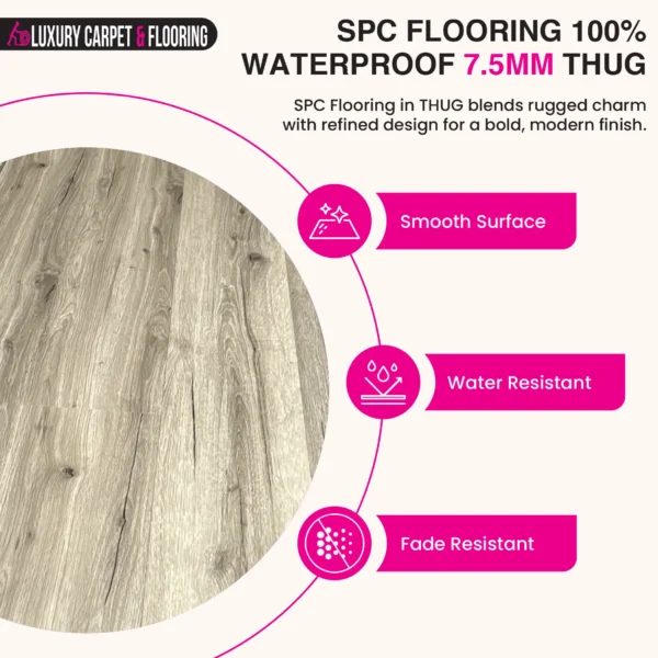 SPC Flooring 7.5mm Waterproof with Unilin Click System - Image 27