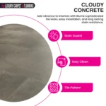Cloudy Concrete – Vinyl Tile Flooring - Image 3