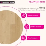 Coast Oak Beige – Plank Vinyl Flooring - Image 2