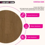 Cocoa Oak Dark Brown – Plank Luxury Vinyl Flooring - Image 2