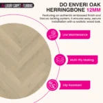 DO Enveri Oak Herringbone 12mm | Lignum Fusion Flooring - Image 3