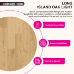 Elegant Oak Natural – Waterproof Medium Plank LVT Flooring - Image 3