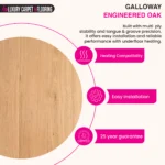 Galloway Engineered Oak – Plank Engineered Wood Flooring - Image 4