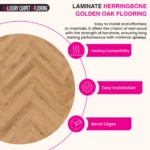 Laminate Herringbone – Golden Oak Herringbone Flooring - Image 2