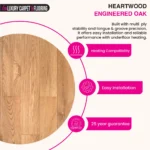 Heartwood Engineered Oak – Plank Engineered Wood Flooring - Image 4