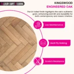 Kingswood Engineered Oak – Herringbone Engineered Wood Flooring - Image 3