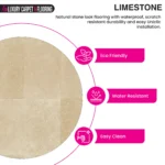 Beige Limestone – Tile Laminate Flooring - Image 2