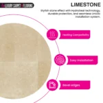Beige Limestone – Tile Laminate Flooring - Image 4