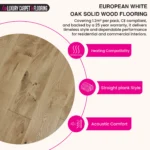European White Oak – Plank Solid Wood Flooring - Image 3