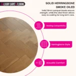 OSH185 Solid Herringbone Smoke Oiled – Solid Wood Flooring - Image 3