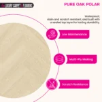 Pure Oak Polar – Herringbone LVT Flooring - Image 3