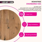 Rowntree Engineered Oak – Plank Engineered Wood Flooring - Image 4