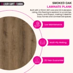 LP336 Smoked Oak – Plank Laminate Flooring - Image 2