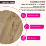 European White Oak – Plank Solid Wood Flooring