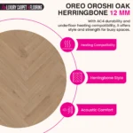 OREO Oroshi Oak Herringbone Laminate Flooring – 12mm | Lignum Fusion