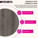 LP334 Midnight Grey – Plank Laminate Flooring