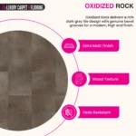 Dark Grey Oxidised Rock – Small Tile Vinyl Flooring