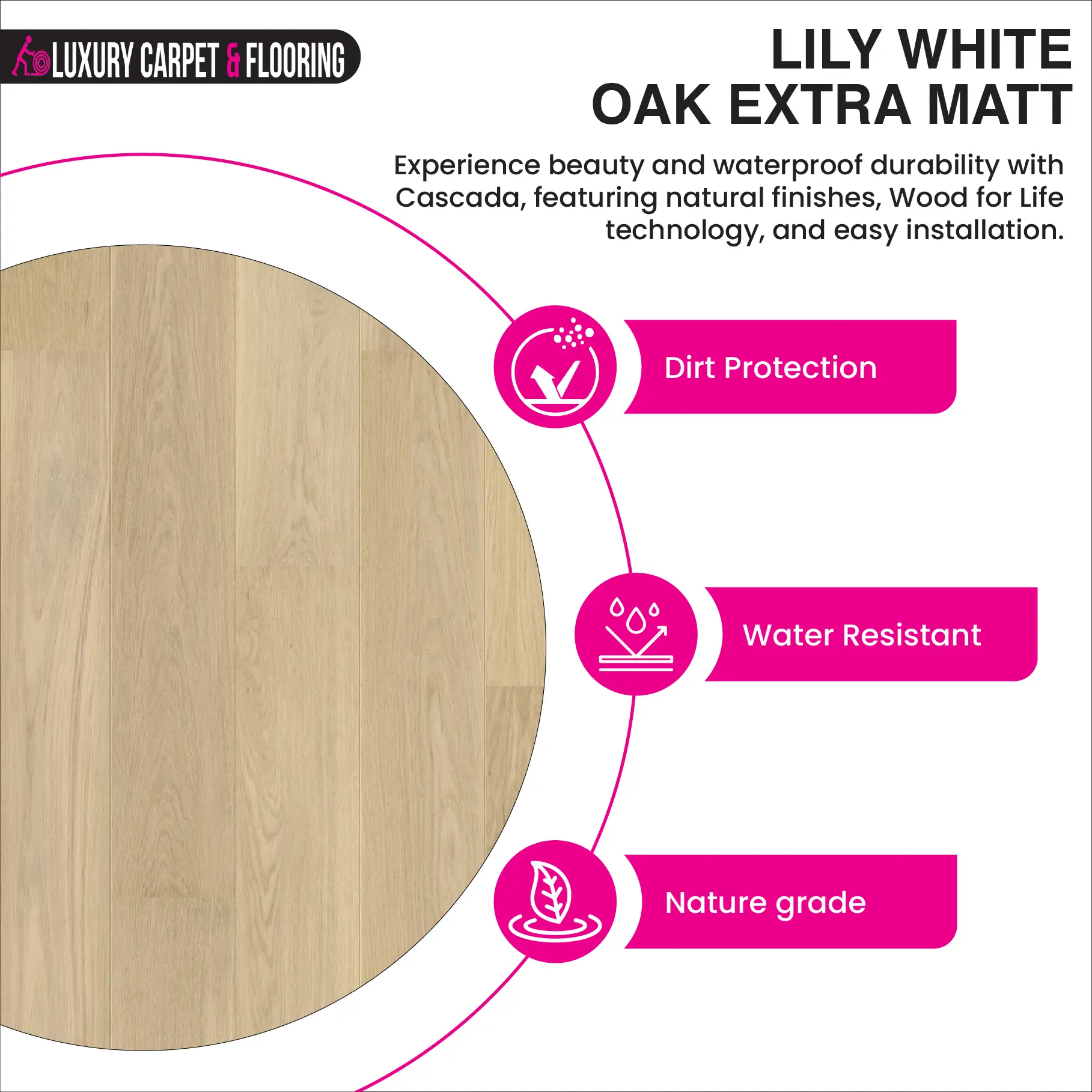 a2 Lily White Oak Extra Matt – Plank Engineered Wood Flooring - Image 1