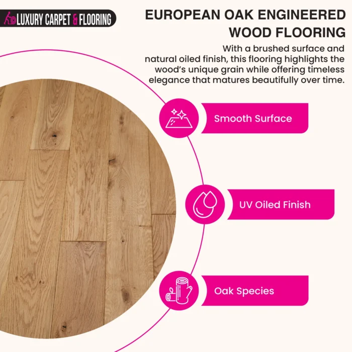 a2 European Oak – Plank Engineered Wood Flooring - Image 1