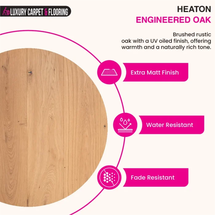 a2 Heaton Engineered Oak – Plank Engineered Wood Flooring - Image 1