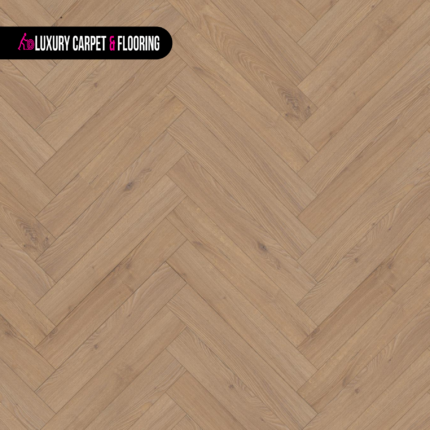 Lignum Fusion Premium Oregon Oak – Herringbone Laminate Flooring for Premium Interiors