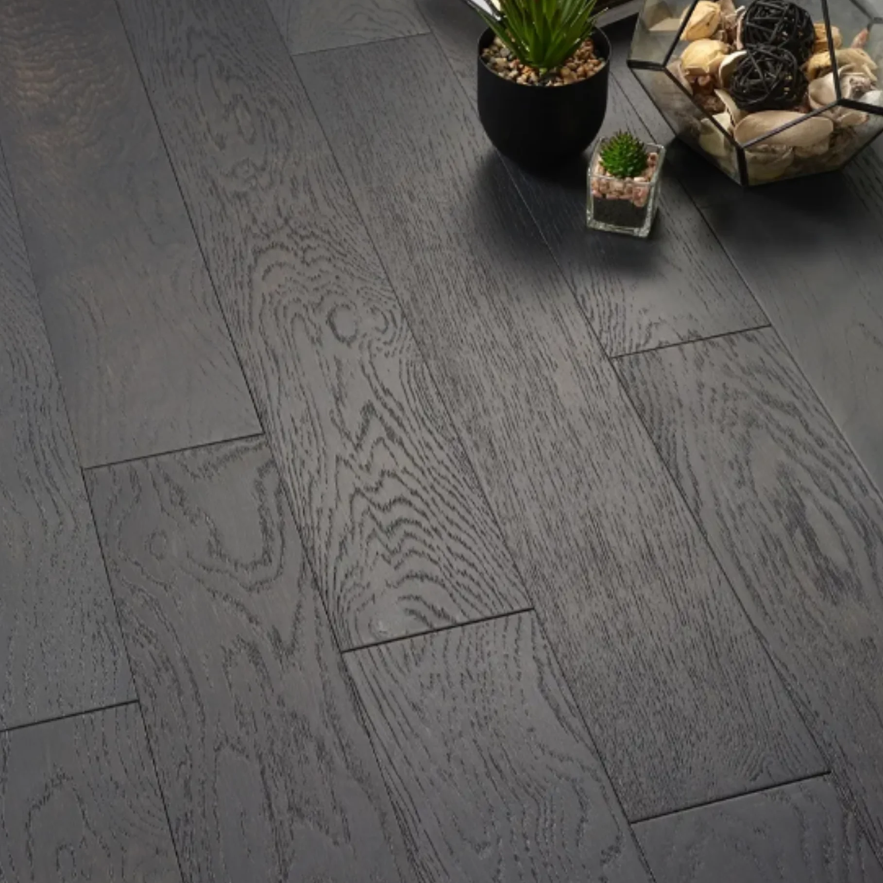 WESTMINSTER - 125 BLACKWASHED BRUSHED & LACQUERED WESTMINSTER - 125 BLACKWASHED BRUSHED & LACQUERED Plank Flooring - Image 1